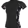 O'Neill WMS SIDE PRINT S/S RASH GUARD 2 O'Neill WMS SIDE PRINT S/S RASH GUARD -O’Neill shop blk albnyflr color swatch