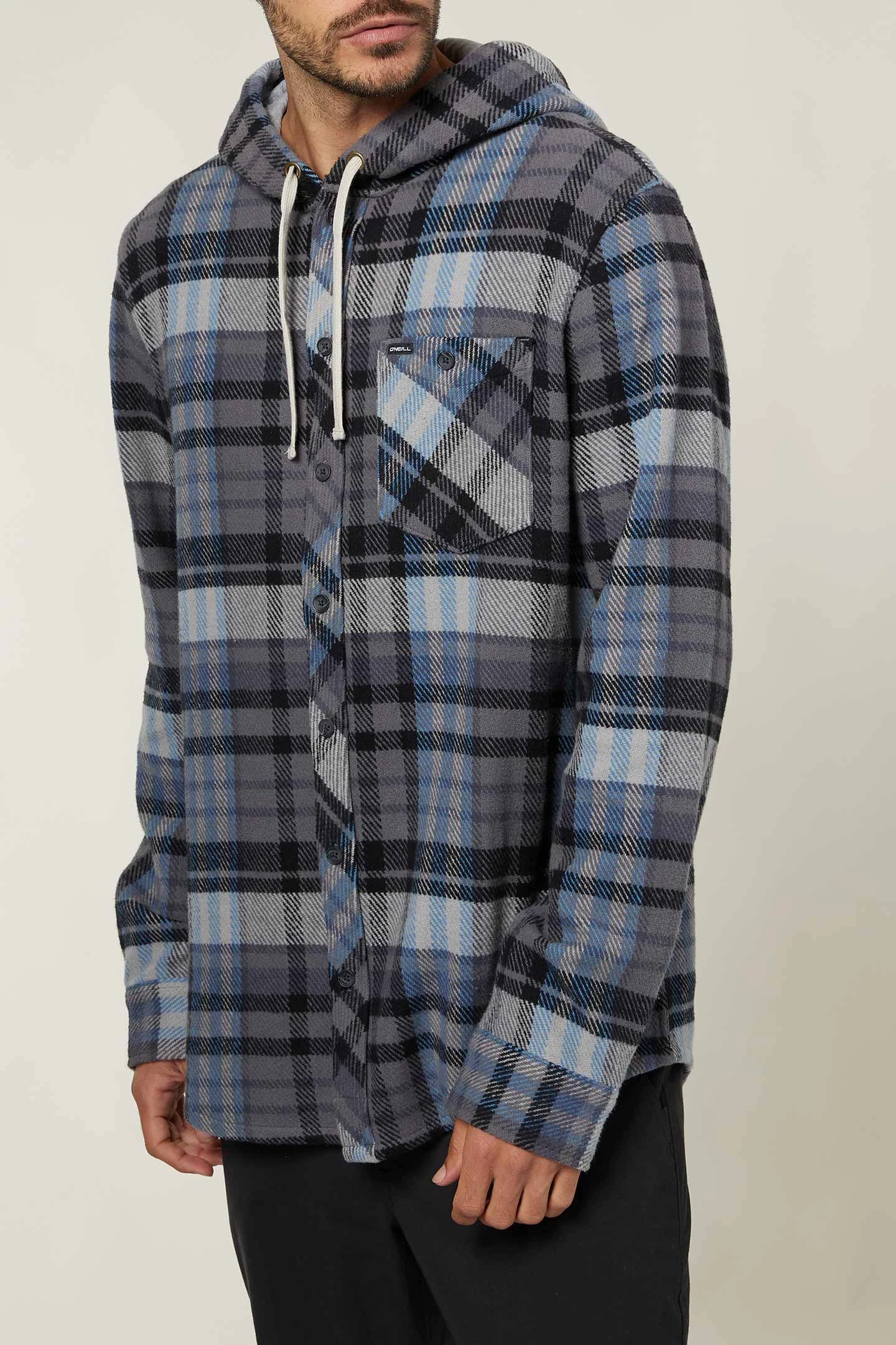 O'Neill MENS CLAYTON HOODED FLANNEL 5 O'Neill MENS CLAYTON HOODED FLANNEL - Image 3