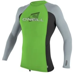 O'Neill YOUTH PREMIUM SKINS L/S RASH GUARD 7 O'Neill YOUTH PREMIUM SKINS L/S RASH GUARD -O’Neill shop dglo blk coolgry color swatch