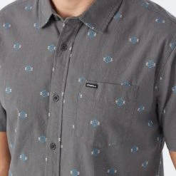 O'Neill QUIVER STRETCH DOBBY SS STANDARD SHIRT -O’Neill shop quiverstretchdobbyssstndrd SP3104101 gra 4