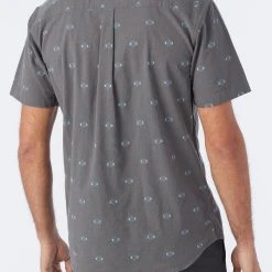 O'Neill QUIVER STRETCH DOBBY SS STANDARD SHIRT -O’Neill shop quiverstretchdobbyssstndrd SP3104101 gra 5