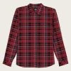 O'Neill MENS REDMOND PLAID STRETCH FLANNEL -O’Neill shop redmondplaidstretchls FA1104200 RED2 f