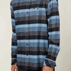 O'Neill MENS REDMOND PLAID STRETCH FLANNEL 4 O'Neill MENS REDMOND PLAID STRETCH FLANNEL -O’Neill shop redmondplaidstretchls FA1104200 bsh 2