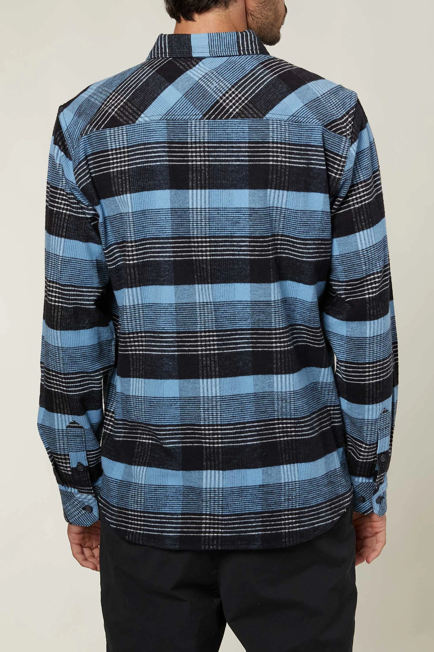 MENS REDMOND PLAID STRETCH FLANNEL O'Neill MENS REDMOND PLAID STRETCH FLANNEL -O’Neill shop redmondplaidstretchls FA1104200 bsh 3