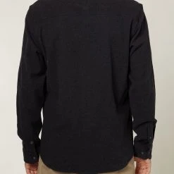 O'Neill MENS REDMOND SOLID STRETCH FLANNEL -O’Neill shop redmondsolidstretch FA1104201 blk 6